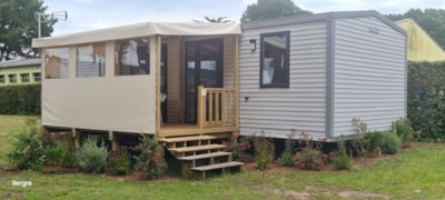 Mobil home Premium - 40m² -  3 bedrooms - 2 bathrooms - sheltered terrace