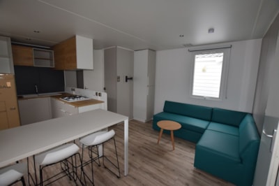 Mobil home Premium - 40m² -  3 bedrooms - 2 bathrooms - sheltered terrace