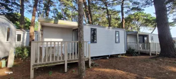 Mietunterkunft - Mobilheim Classique - 25M² - 2 Schlafzimmer - Überdachte Terrasse - Camping Ushuaïa Villages l'Estuaire