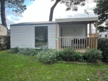 Mietunterkunft - Mobilheim Confort - 25M² - 2 Schlafzimmer - Überdachte Terrasse - Camping Ushuaïa Villages l'Estuaire