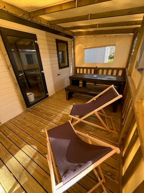Mobil Home Confort Plus - 27M² - 2 Chambres + Convertible - Terrasse Couverte