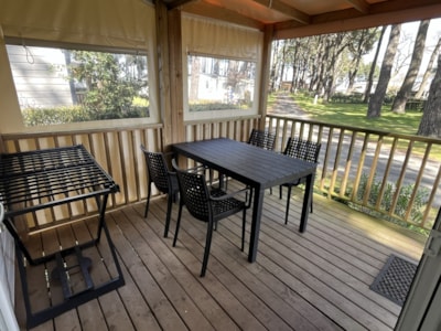 Mobil home Confort - 25m² - 2 bedrooms - part sheltered terrace