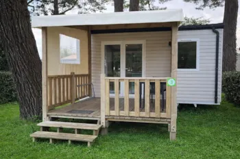 Huuraccommodatie(s) - Stacaravan Classique - 20M²  - 1 Slaapkamer - Overdekt Terras 9M² - Ushuaïa Villages - Camping l'Estuaire ***