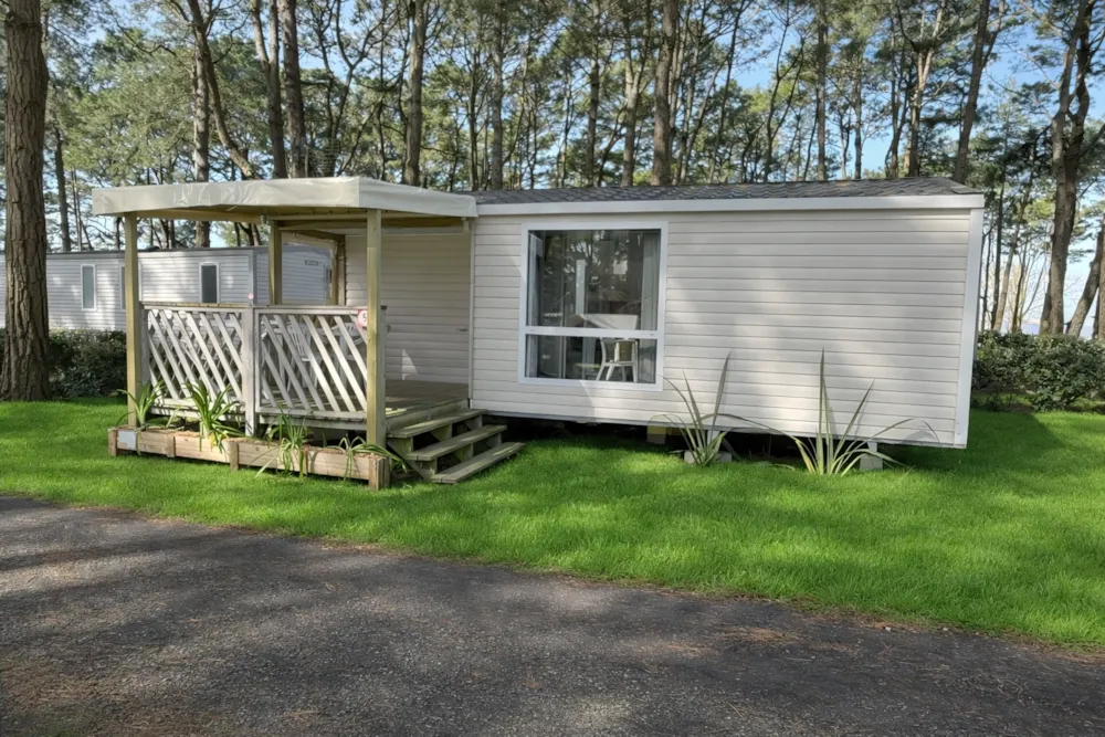 Mobilheim Nuitée - 25M² - 2 Schlafzimmer - Überdachte Terrasse