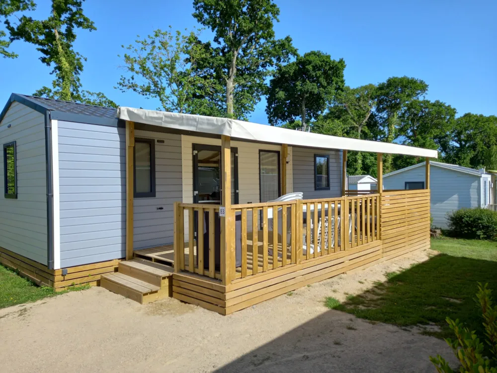 Location - Premium Tribu - 3 Chambres - Jacuzzi - Camping Le Vallon aux Merlettes