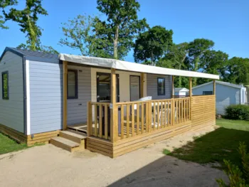 Mietunterkunft - Mobilhome Premium Tribu 3Zimmer Jacuzzi - Camping Le Vallon aux Merlettes