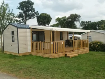 Mietunterkunft - Mobilhome Confort Family  2Zimmer - Camping Le Vallon aux Merlettes