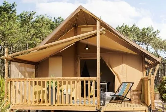 Location - Lodge Confort Sans Sanitaires - Camping Le Vallon aux Merlettes