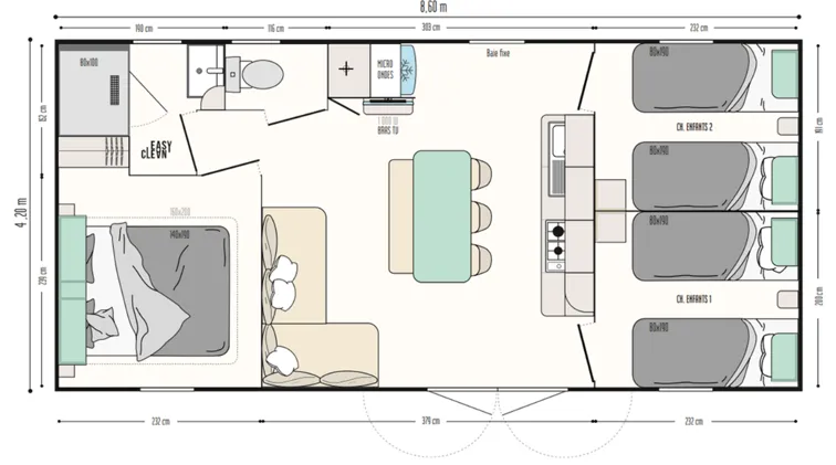 Confort Tribu 3 Chambres