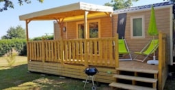 Location - Mobile Home Habana Top - 25 M² - 2 Chambres - Tv - Vue Champs - Clico Chic - Camping Le Village des Meuniers