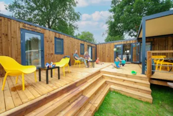 Mietunterkunft - Tribu Villa Top Presta - 77 M² - 4 Schlafzimmer  - Feldansicht - Clico Chic - Camping Le Village des Meuniers