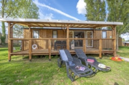 Mietunterkunft - Mobilheim Rose Top Presta  - 38 M² - 3 Schlafzimmer - Clico Chic - Camping Le Village des Meuniers