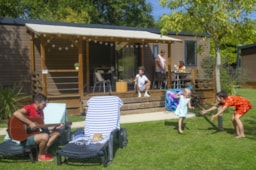 Location - Mobil Home Marjolaine Top Presta - 42 M² - 3 Chambres - Clico Chic - Camping Le Village des Meuniers