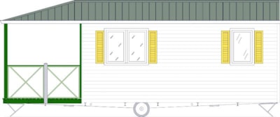 Mobile home MERCURE - 25m² + 5 m² terrace - 2 bedrooms — 4