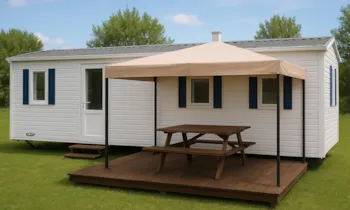 Location - Mobil-Home Titania - 24M2 + 15M2 De Terrasse - 2 Chambres - Camping La Belle Etoile