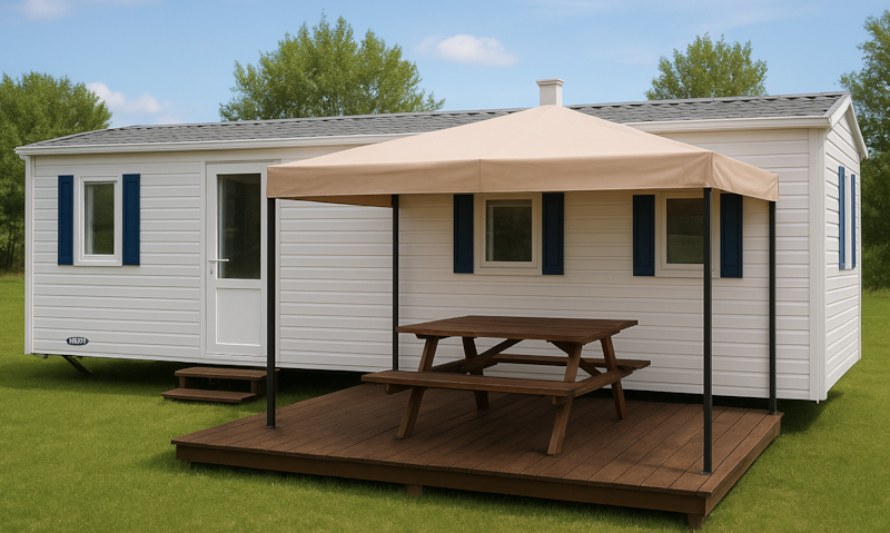 Mobil-home Titania - 24m2 + 15m2 de terrasse - 2 chambres