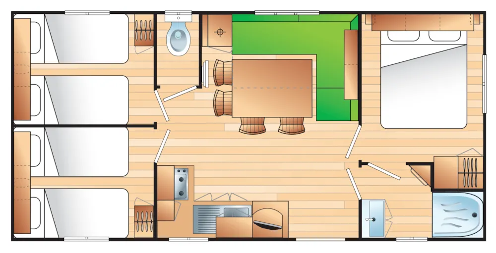 Standard Dominus 30m² - 3 habitaciones - aire acondicionado + BBQ + SL