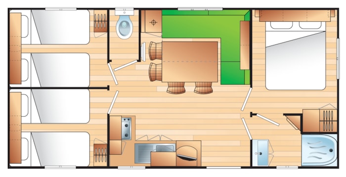 Standard Dominus 30M² - 3 Chambres - Climatisé