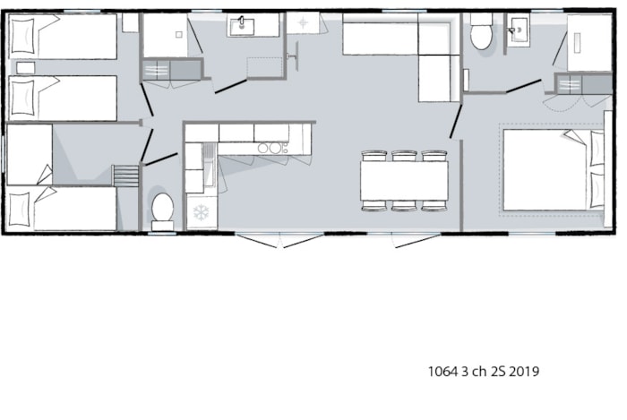 Premium Stella Maris Xl 40M² - 3 Chambres - 2 Salles De Bain - Climatisé