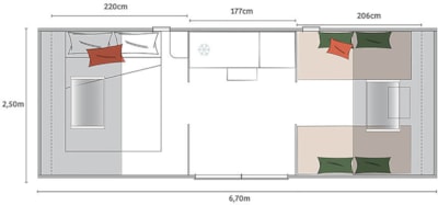 Coco Sweet 20m² - 1 bedroom - without toilet blocks no air conditioning — 8