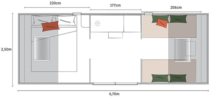 Coco Sweet 20M² - 1 Chambre - Sans Sanitaire Non Climatisé