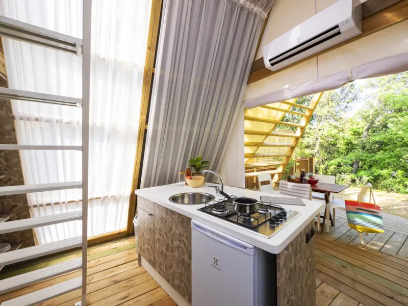 Tente Glamping Victoria 4P 2Ch 1Sdb **** Climatisée