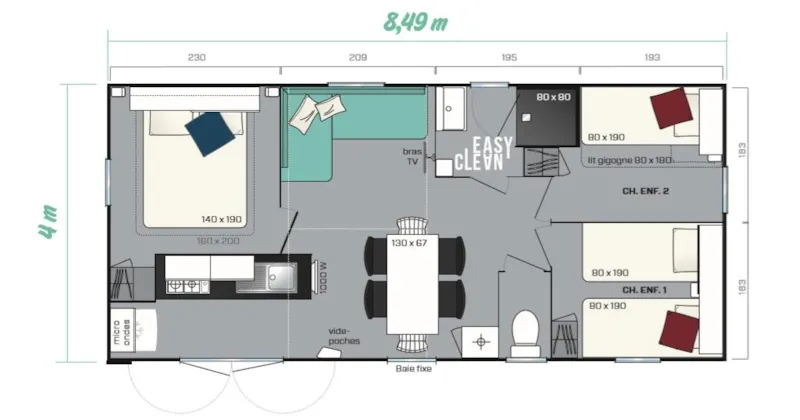 Cottage 6P 3Ch 1Sdb **** Climatisé