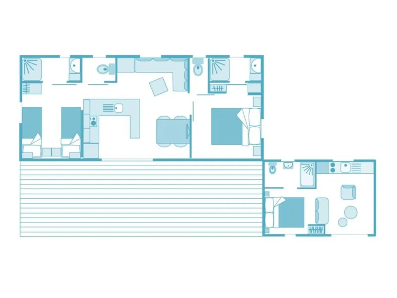 Cottage 6P 3Ch 3Sdb Premium Climatisé