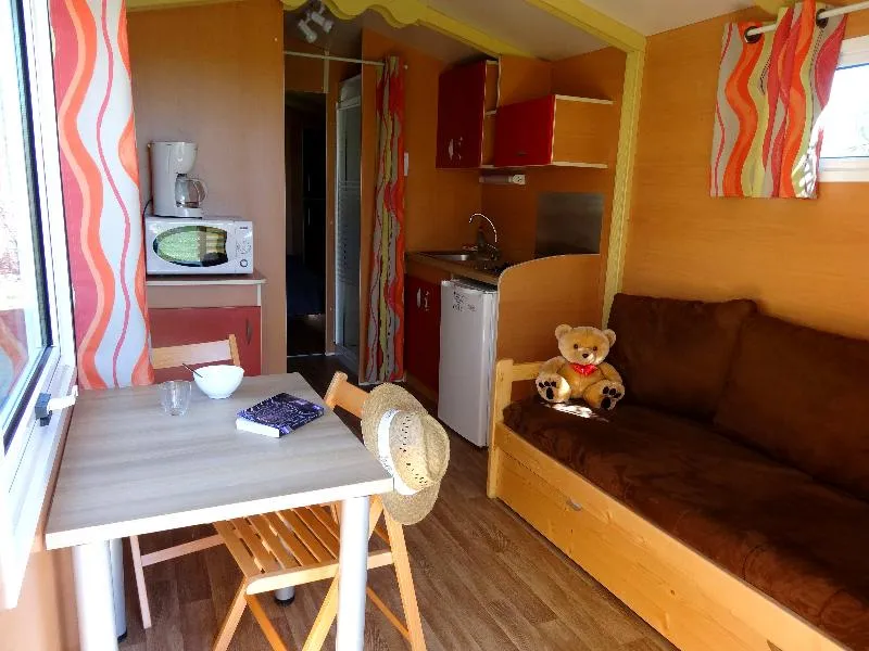 Roulotte 21M² 1 Chambre + Terrasse Semi-Couverte