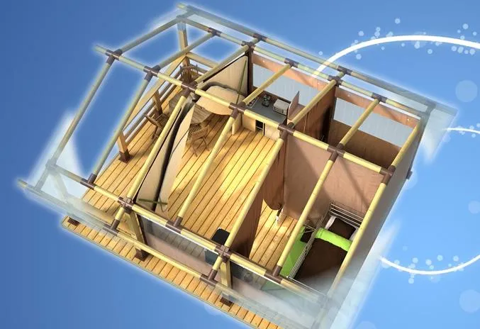 Tente Safari 30M² Confort 2 Chambres + Terrasse Couverte + Bbq