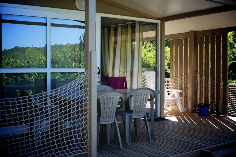 Chalet 28M² Confort 2 Chambres + Terrasse Semi-Couverte