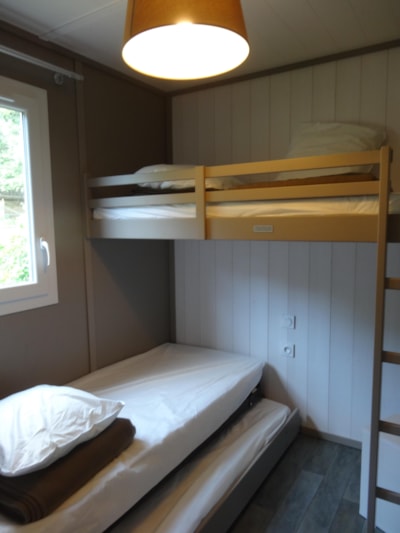 Chalet 35m² CONFORT+ 2 bedrooms - sheltered terrace (adapted to the people with reduced mobility)