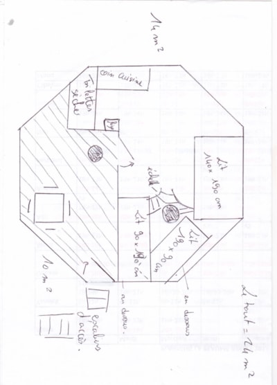 Tree house 24m² 1 bedroom - with toilet blocks