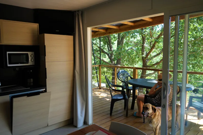 Chalet 32M² Premium - 2 Chambres + Terrasse Semi-Couverte + Tv + Lv + Climatisation