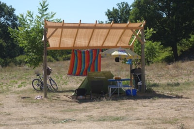 Hiker or biker package / 1 tent - without electricity