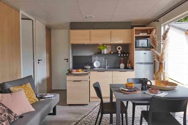 Chalet Premium 28M² 2 Chambres / Terrasse Semi-Couverte / Tv / Climatisation