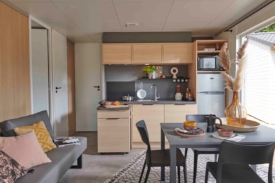 Chalet Premium 28m² 2 bedrooms/ Half-covered terrace / air conditioner/ TV