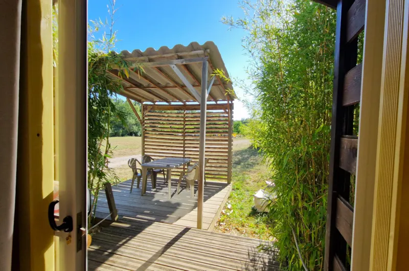 Roulotte 21M² 1 Chambre + Terrasse Semi-Couverte