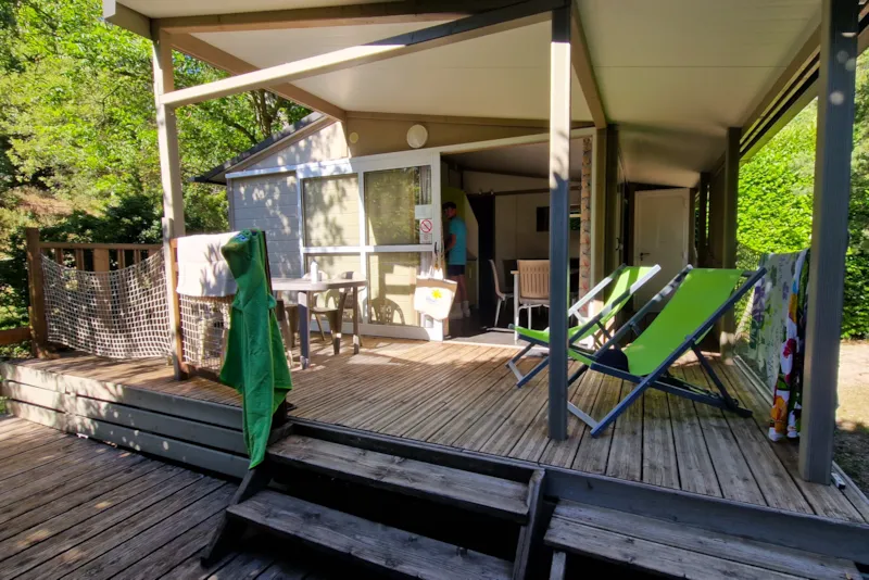 Chalet 28M² Confort 2 Chambres + Terrasse Semi-Couverte