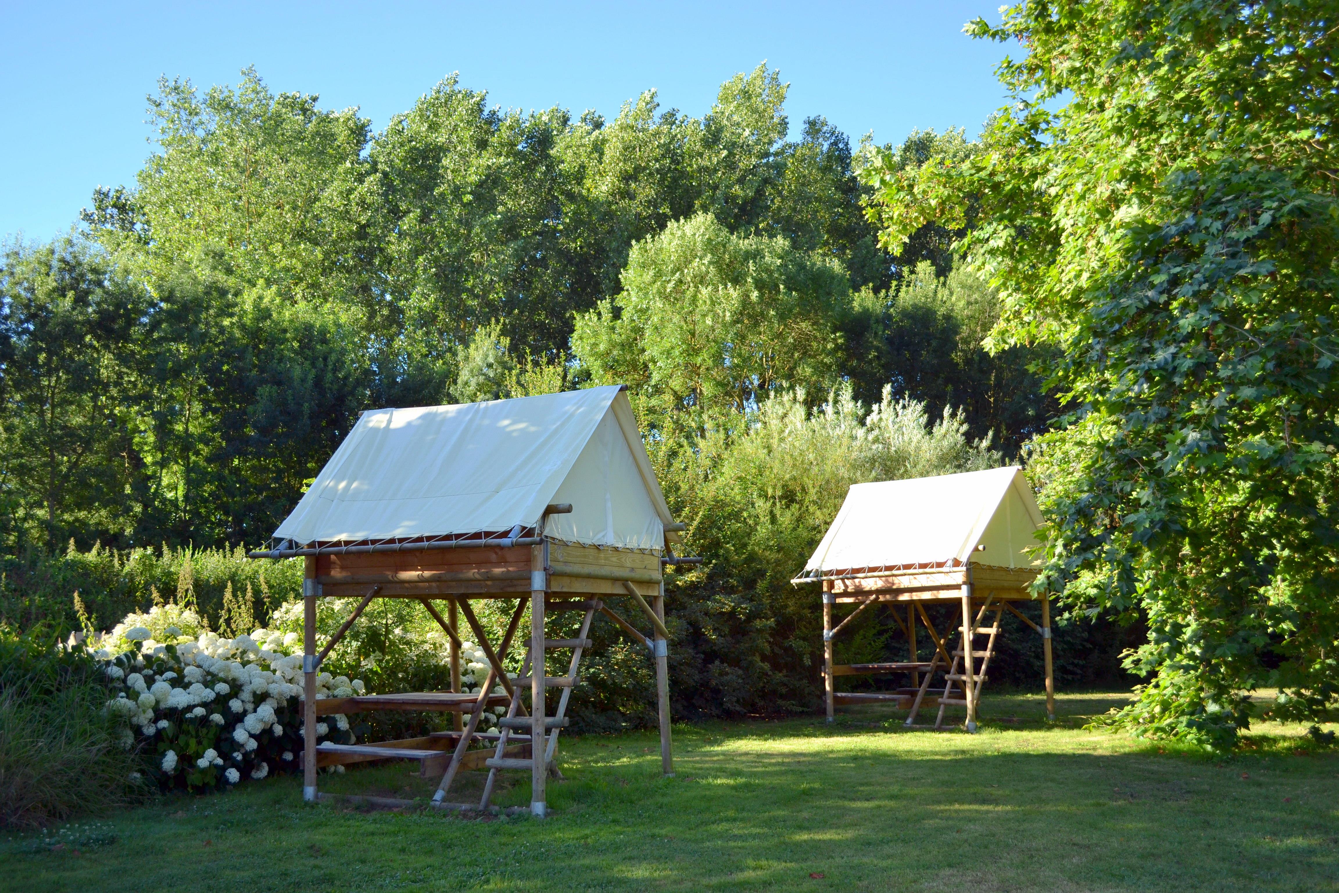 Location - Bivouac (Tente Avec Literie Sans Petit Dejeuner Pour 2 Personnes) - Camping Seasonova Les Plages de Loire