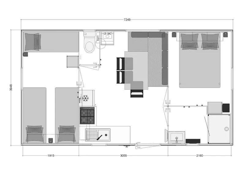 Mobilhome Venezia 2 Chambres