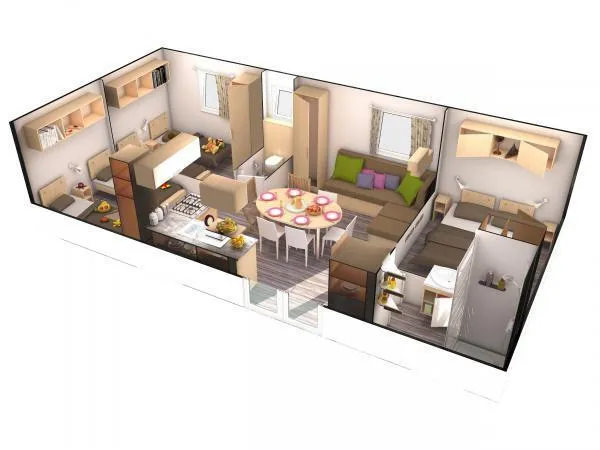 Tamaris 3 Ch 6 Pers (Tourisme D'affaire Condition Particulière:Une Personne Par Chambre)