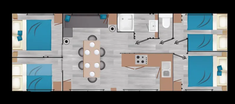 Oman 4 Chambres 8 Pers (Tourisme D'affaire Condition Particulière:Une Personne Par Chambre)