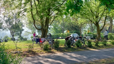 LOCATION: CYCLE/MOTORCYCLE/OR HIKER with tent