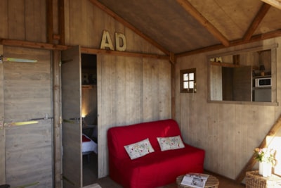 Cabin Lodge Standard 38m² (2 bedrooms) sheltered terrace 8m²
