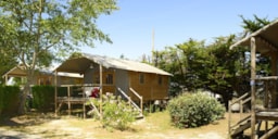 Accommodation - Cabin Lodge Comfort 38M² (2 Bedrooms) Sheltered Terrace 8M² - Flower Camping Le Bois d'Amour