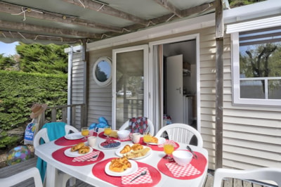 Mobile home Standard 31m² (3 bedrooms) + terrace half covered