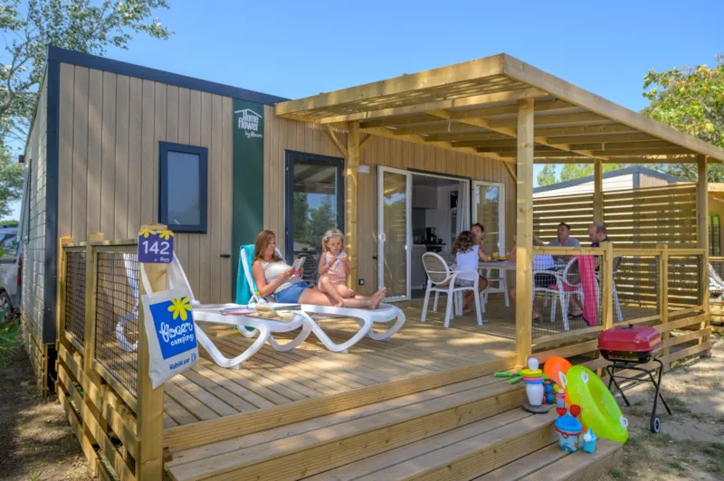 Homeflower Premium 35M² (3 Chambres) + Clim + Terrasse Semi-Couverte + Tv + Draps + Serviettes