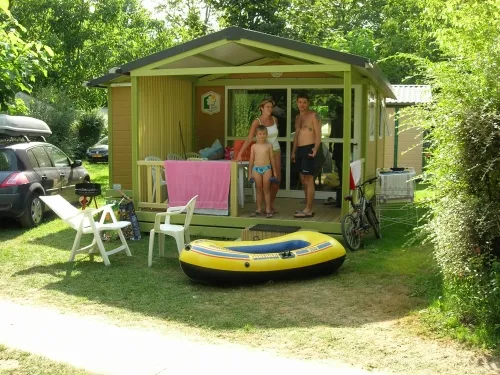Location - Chalet Morea Avec Terrasse Couverte Tv - Camping Au Soleil d'Oc