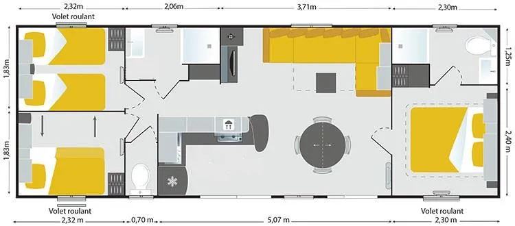 Cottage Family Prestige, 3 Chambres Avec Tv Incluse